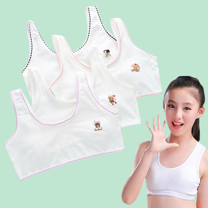 Áo lá học sinh cấp 2 cấp 3 áo lót cho bé gái đồ lót bé gái bra học sinh từ 30-46kg NX08