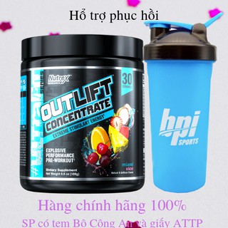 "TEM CHỐNG HÀNG GIẢ "-NUTREX OUTLIFT CONCENTRATE 30 liều dùng - Pre-Workout - Hổ trợ tăng sức mạnh trong tập