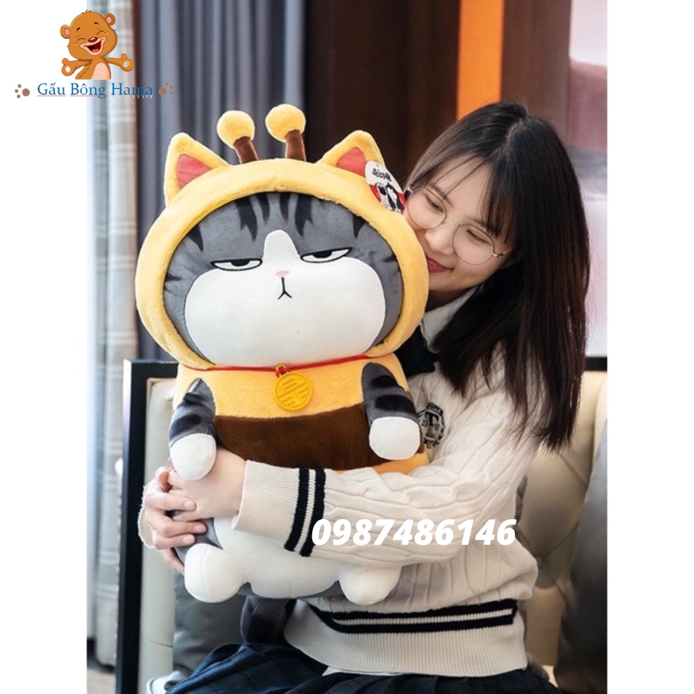 Gấu Bông Mèo Hoàng Thượng Cosplay Ong Cao Cấp