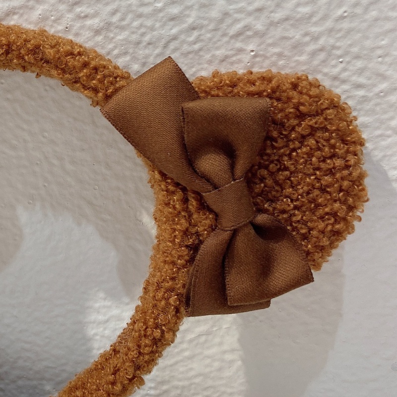 Flgo Băng Đô Cài Tóc Hình Tai Gấu Dễ Thương