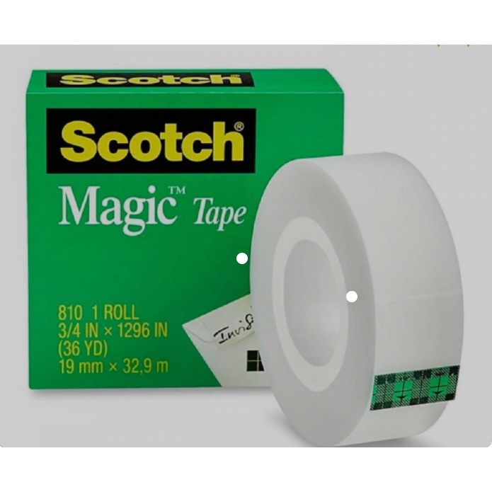 Băng Keo Ma Thuật 3M 810 Scotch Magic Tape - dán tiền không nhìn thấy băng keo loại lớn 19mm x 32,9m