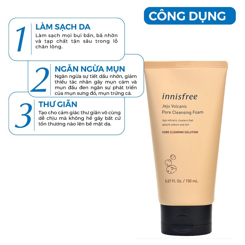 Combo Sữa rửa mặt innisfree Trà Xanh và Tro Núi Lửa trắng da làm sạch sâu Innisfree Hàn Quốc 150ml | BigBuy360 - bigbuy360.vn