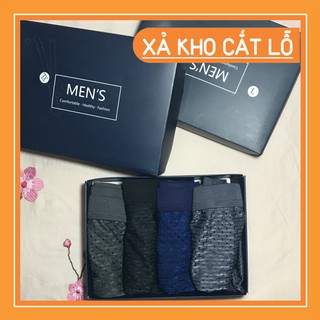Sịp tam giác nam thông hơi – Hàng cao cấp – Hộp 4 quần