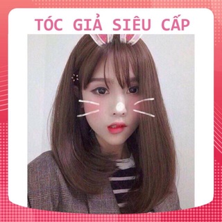 [SHOP UY TÍN] TÓC GIẢ NGANG VAI CỤP NHẸ TẶNG LƯỚI TRÙM TÓC