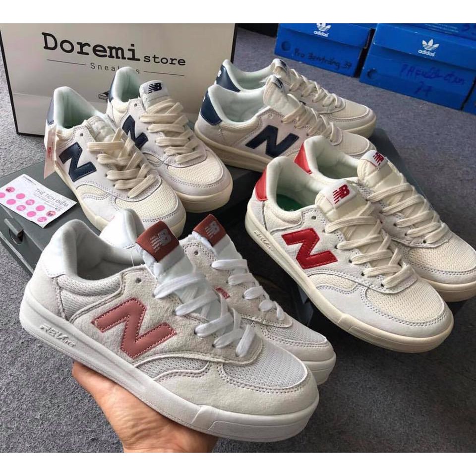 Tặng Box - Giày New Balance CRT 300 Hồng Đỏ Đen Xanh