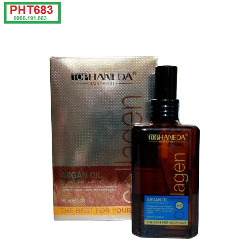 ✅(HANEDA COLLAGEN) DẦU DƯỠNG TÓC - ARGAN OIL 60ML