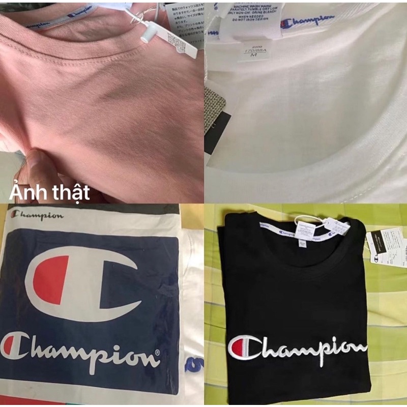 SẴN Áo Thun C.H.A.M.P Full Tag Túi Zip