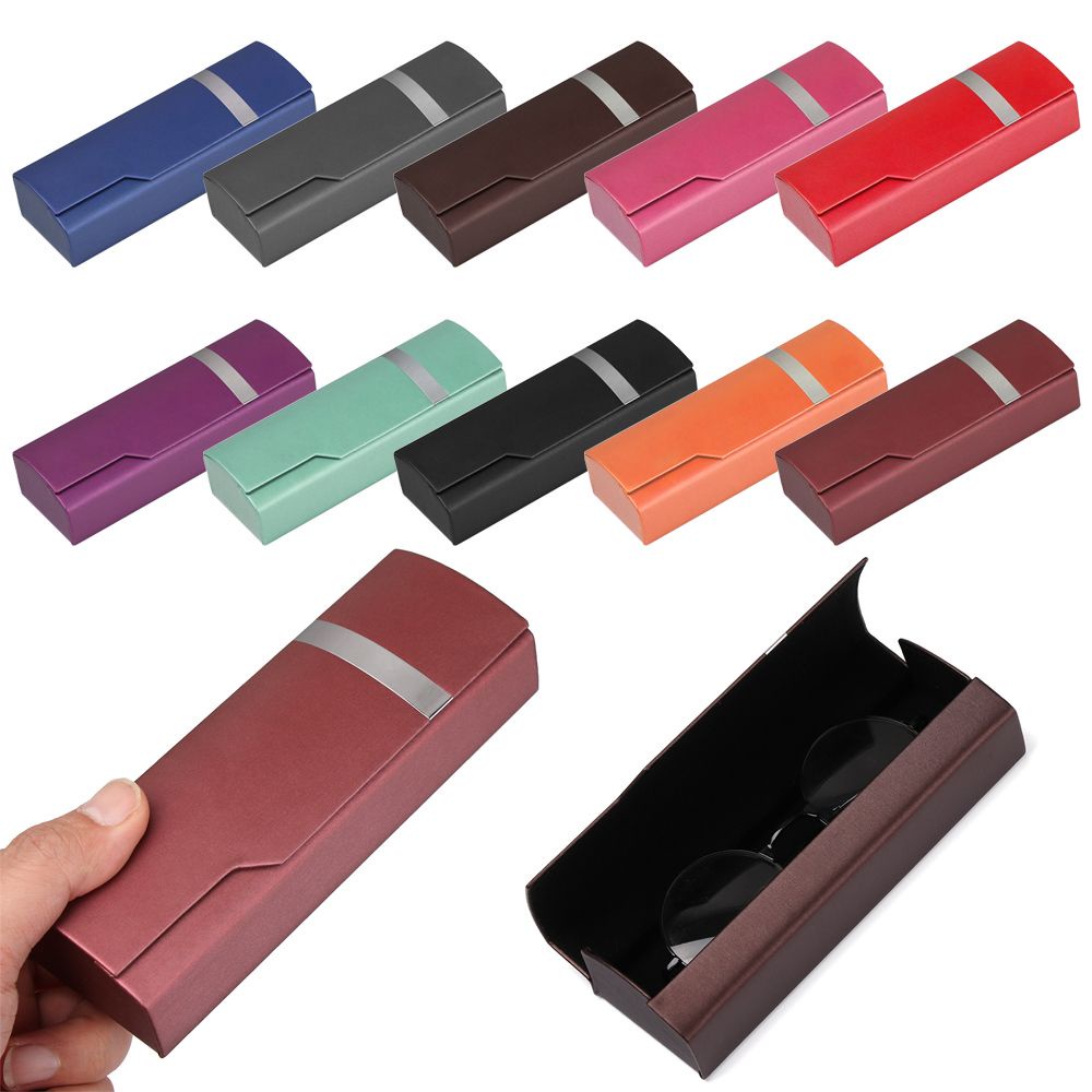 Hộp đựng mắt kính MIHAN1 sáng tạo bằng da PU có dây ruy băng thép chất lượng cao bảo vệ mắt