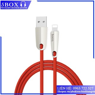 Cáp Sạc Hoco U35 Lightning 1,2M / 2M - Tự ngắt điên thông minh khi sạc đầy - chính hãng - sạc iphone ipad