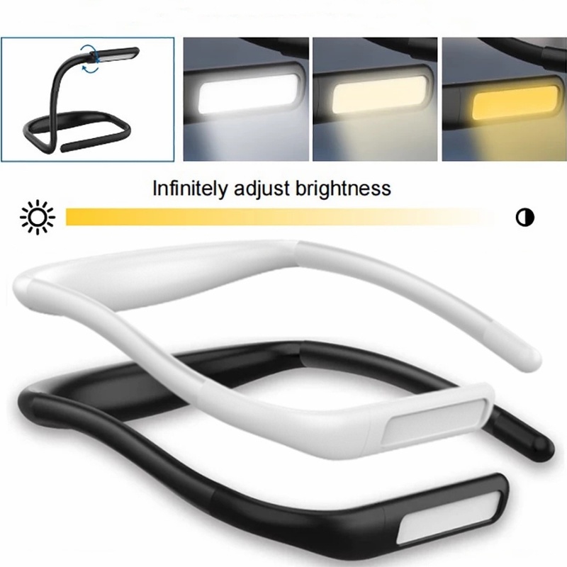 Đèn LED Đọc Sách Đeo Cổ Linh Hoạt Cổng Sạc USB Rảnh Tay Tiện Dụng