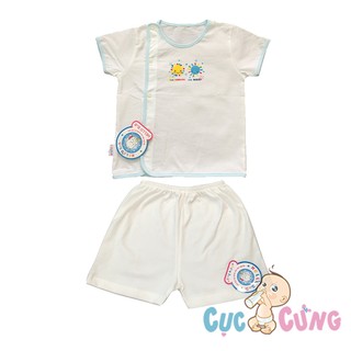 Combo Áo sơ sinh bác sỹ Hello BB tay ngắn size M + Quần ngắn trắng sơ sinh Hello BB số 1