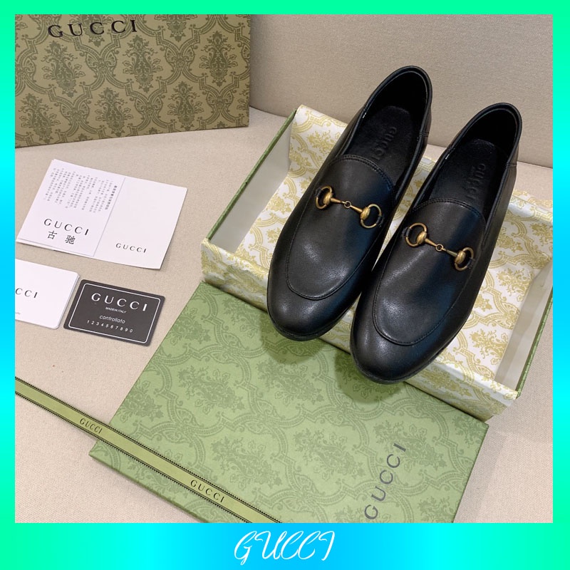 Giày Lười Gucci Chất Liệu Da Bò Cao Cấp Thời Trang Ý Cho Nữ