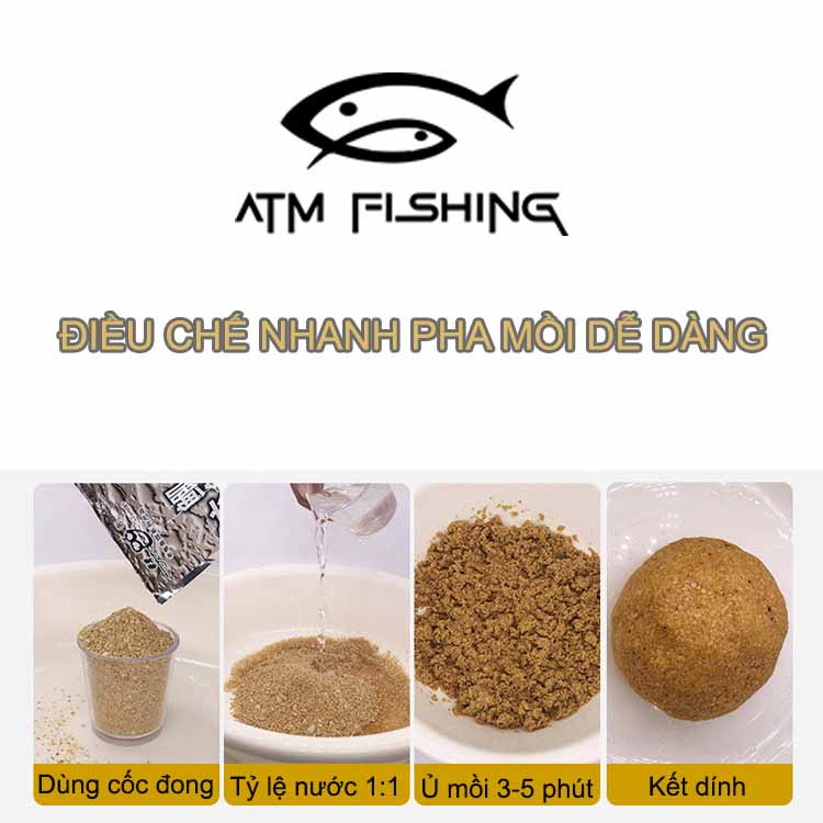 Mồi Câu Tổng Hợp 918, Câu Cá Chép, Cá Mè, Cá Diếc, Mồi Câu 300Gr