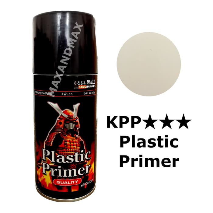 Sơn xịt SAMURAI Lót Nhựa Plastic (nhựa nhám đen, yếm xe, dè sau xe máy, nội thất oto) - KPP (300 ml)