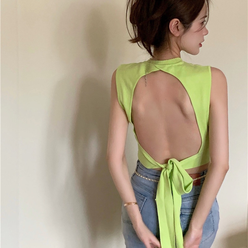 Áo Thun Sát Nách Thắt Dây Thời Trang Mùa Hè