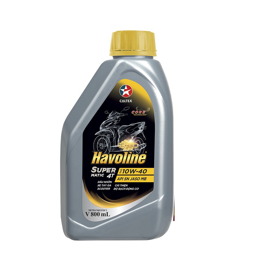 Caltex Havoline Super Matic 10W40 0.8L / 1L (nắp vàng)