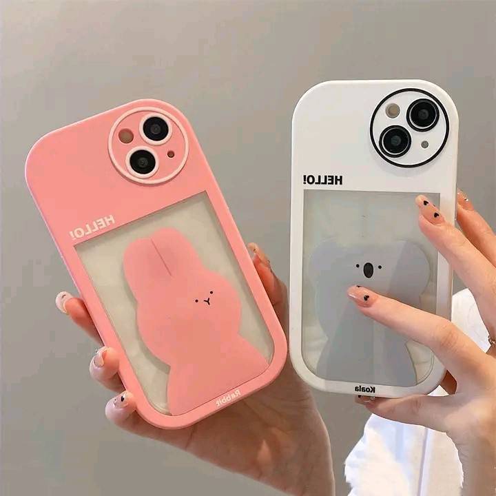 Ốp Điện Thoại Mềm In Hình Gấu Thỏ Dễ Thương Cho iPhone 12 11 X / XR XS MAX 12pro 13