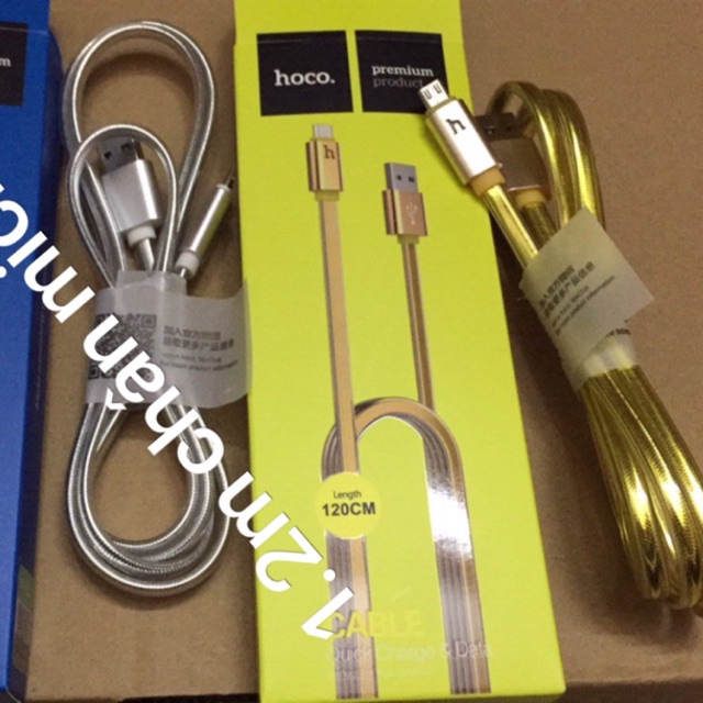 Dây sạc hoco chân micro 1,2m