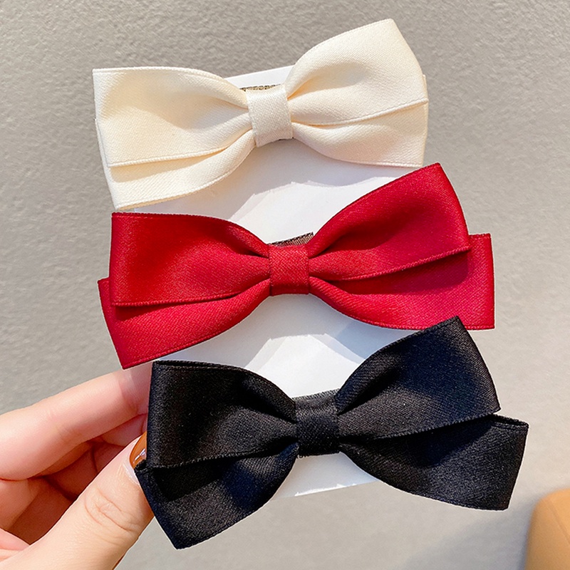 Dây Cột Tóc Vải Nhung Màu Đỏ Dễ Thương Phong Cách Hàn Quốc