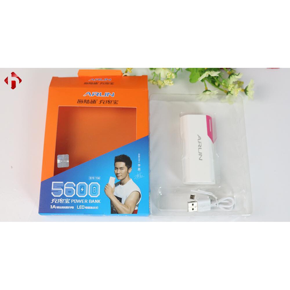 Sạc Dự Phòng Arun 5600mAh 1 Cổng Sạc