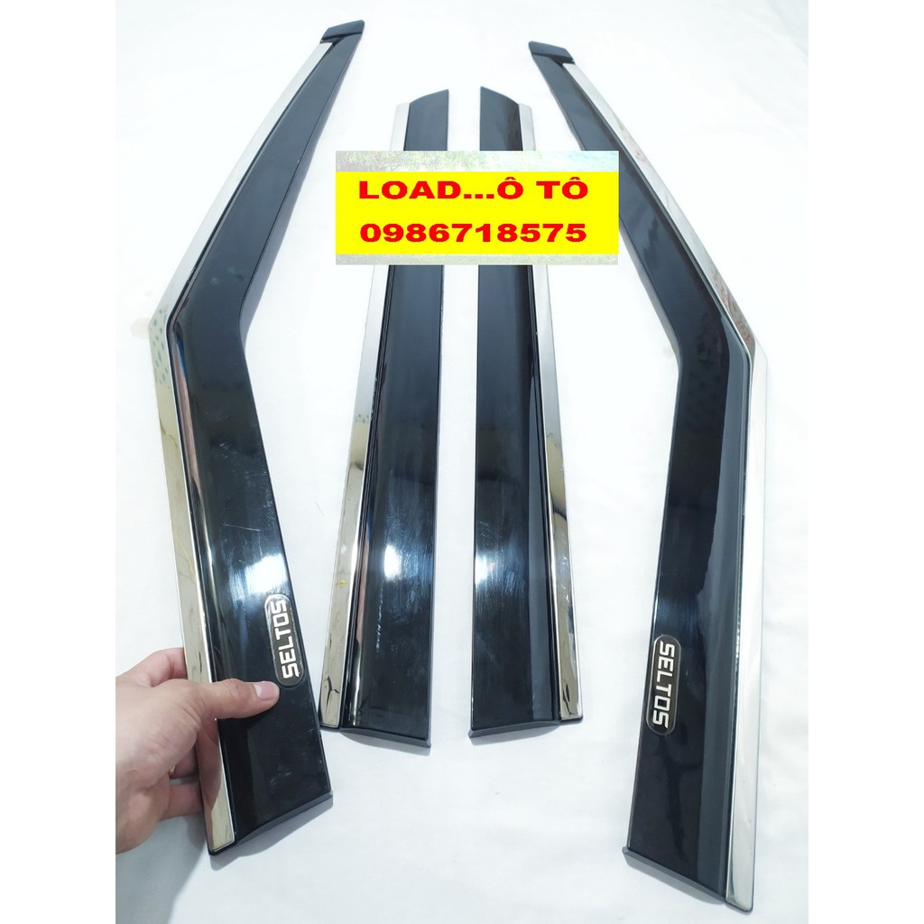 Vè Che Mưa Xe KIA Seltos 2023-2020 Chỉ Inox Cao Cấp, Hàng Chất Lượng Nhất Việt Nam
