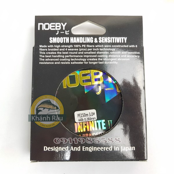 DÙ PE NOEBY 150M TOP 8 BRAIDED FIBERS