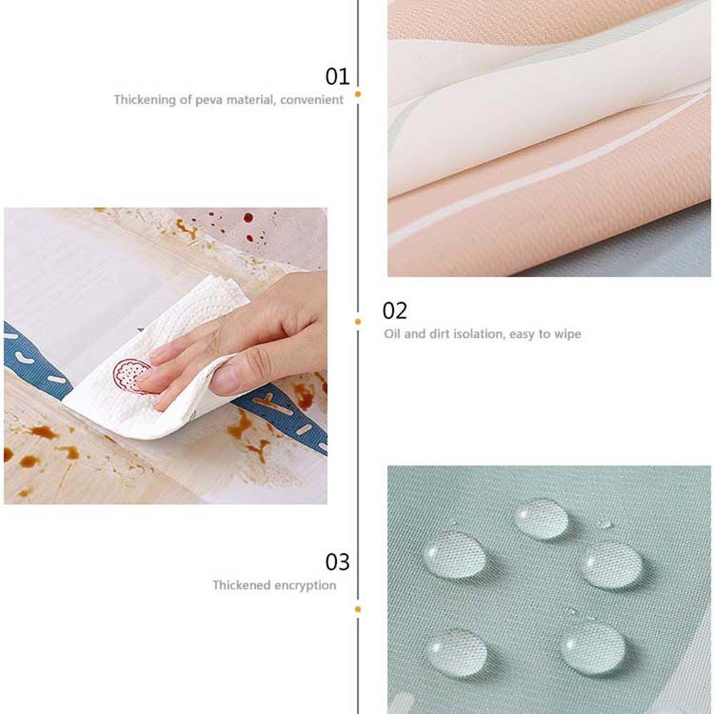 Khăn Trải Bàn Hình Chữ Nhật Chống Thấm Nước / Dầu Mỡ / Bẩn Tiện Dụng Cho Nhà Bếp