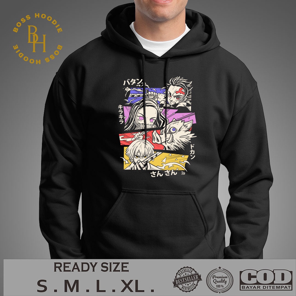 Áo Hoodie ôm dáng in hình anime DEMON | Áo khoác HOODIE nam | Áo hoodie nam cá tính