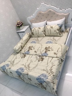 Bộ chăn ga: chăn hè, ga gối Poly 1m8x2m 