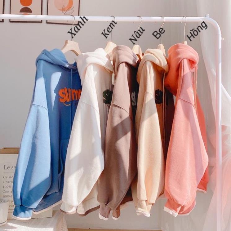 HOODIE khoá nửa chữ lưng