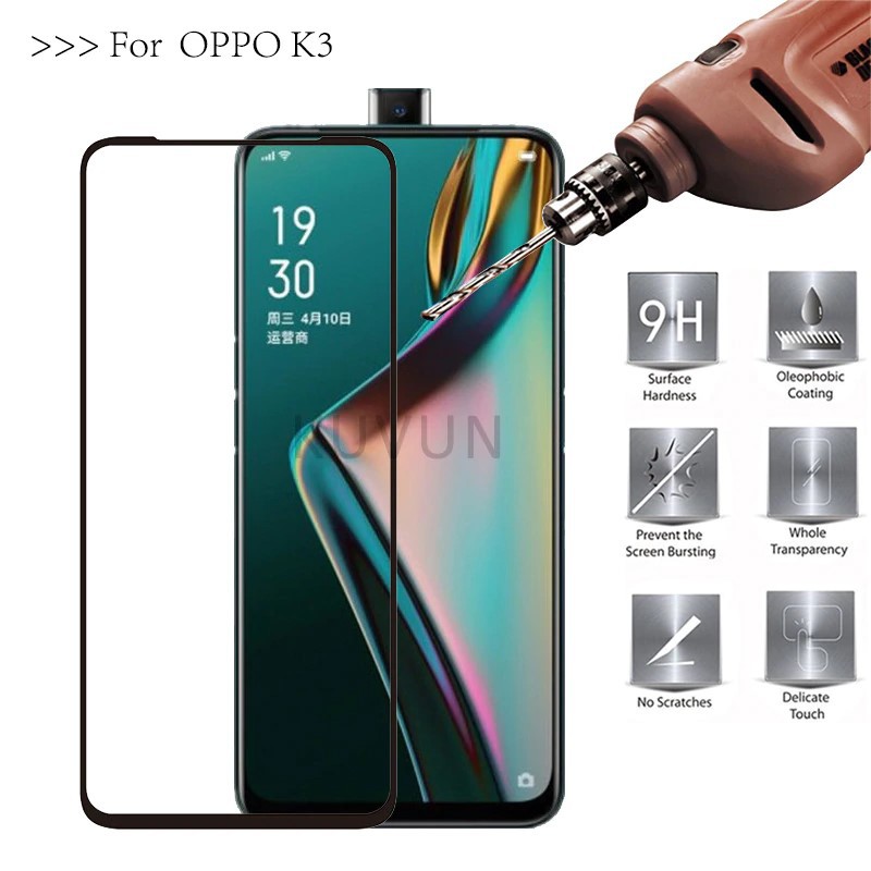 Kính cường lực OPPO K3 FULL Màn, FULL KEO Silicon