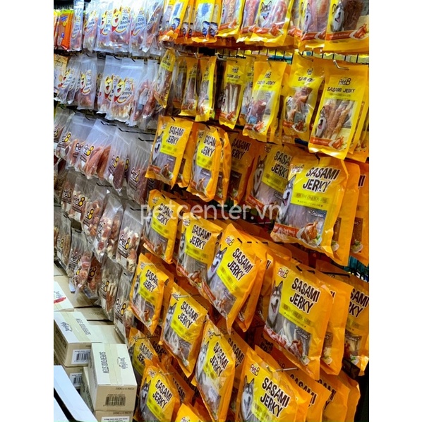 🇹🇭 Snacks Xương Thưởng Gà Sấy PET8 SASAMI JERKY Nhiều Mẫu Gói Nhỏ