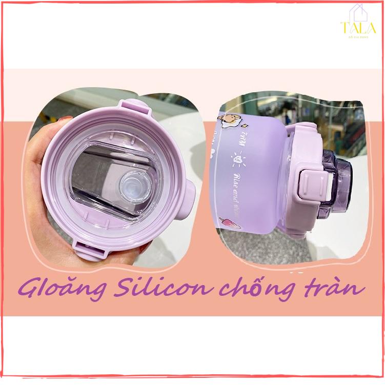 Bình Nước Chia Giờ Nhắc Uống Nước 2 Lít- Bình Nước Siêu Tiện Dụng