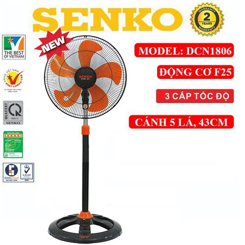 Quạt đứng công nghiệp SenKo DCN1806 (Màu ngẫu nhiên)