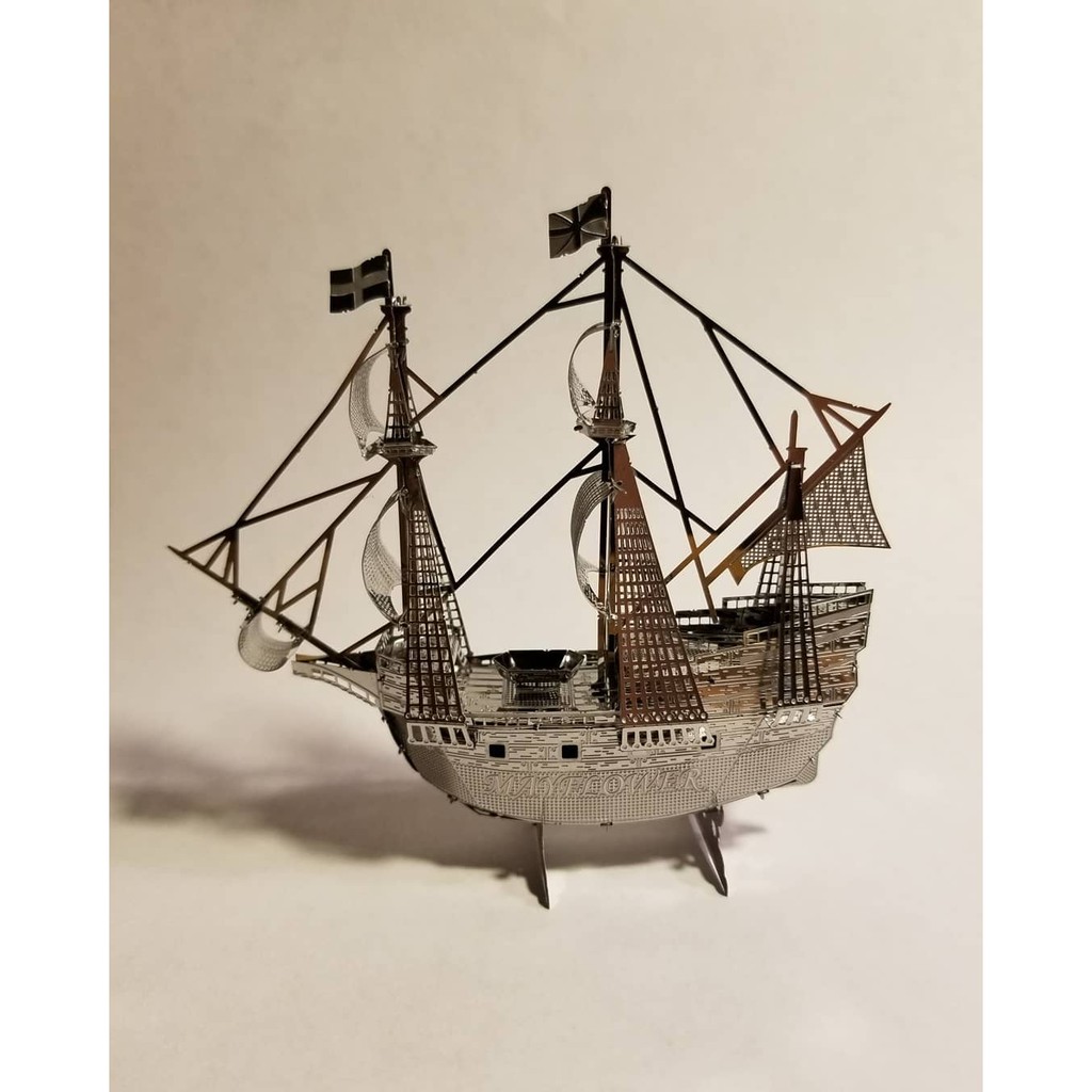 Mô Hình Kim Loại 3D lắp ráp Thuyền buồm Mayflower [Chưa Lắp]