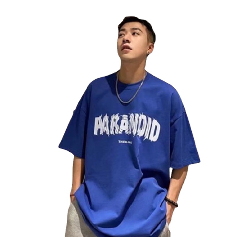 Áo Thun Tay Ngắn Dáng Rộng In Chữ Thời Trang Mùa Hè Cho Nam Size S-8XL