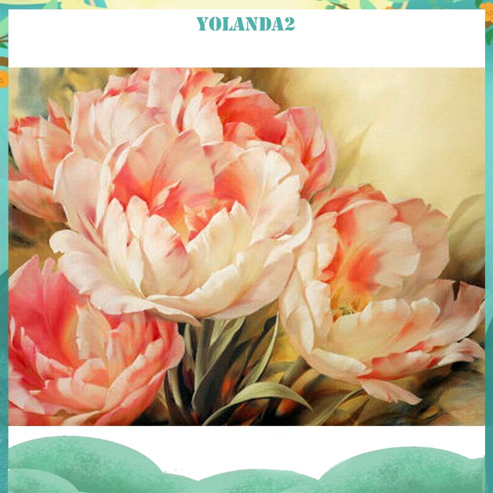 Tranh Thêu Chữ Thập DIY 11CT Hình Hoa Tulip Xinh Xắn