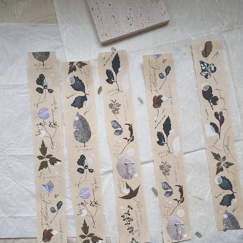 Meohime 𓃠 Hãng MrEggplants - Băng dán PET tape lá khô Old leaves