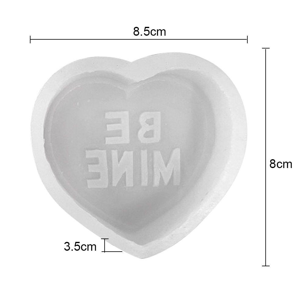 Khuôn Silicone Làm Xà Phòng Handmade Đa Năng Hình Trái Tim / Chữ Cái