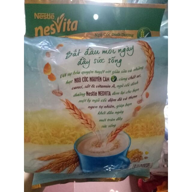 Ngũ Cốc Dinh Dưỡng Nguyên Cám Ít Đường /có đường NesVita Nestlé Gói 400g