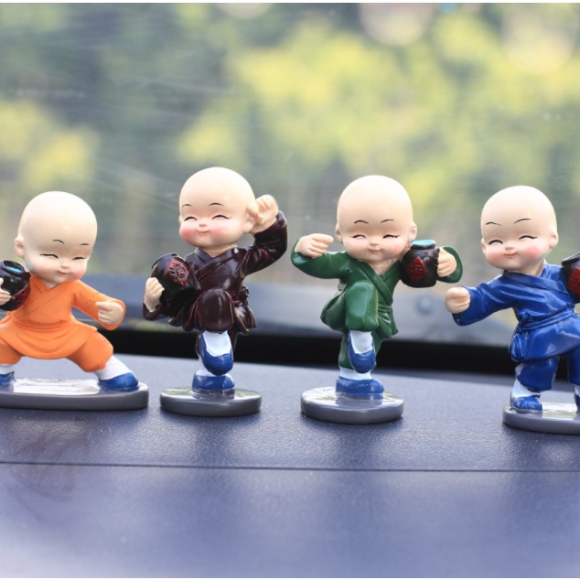 Bộ 4 tượng chú tiểu túy quyền