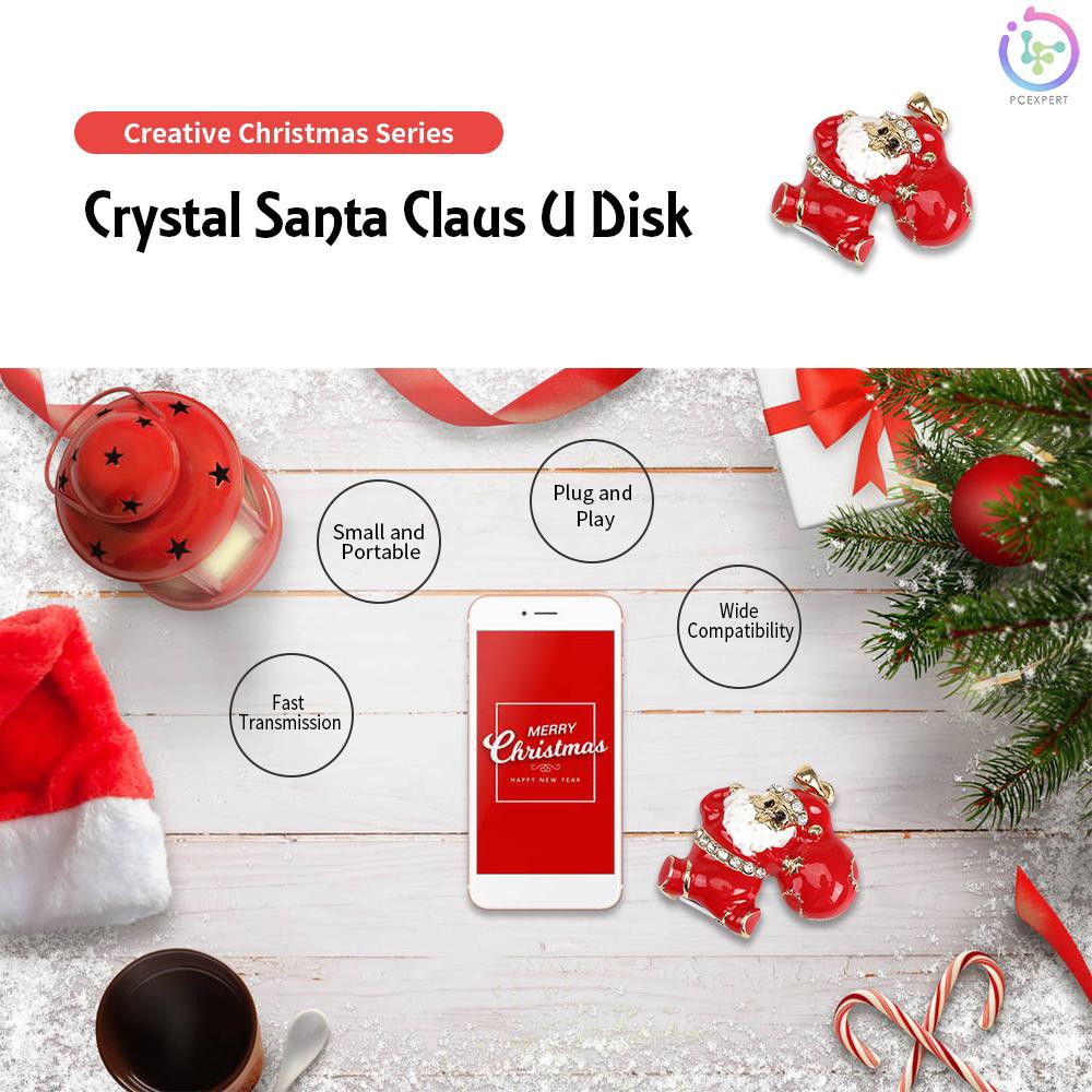 Usb 2.0 128gb Tốc Độ Cao Hình Ông Già Noel