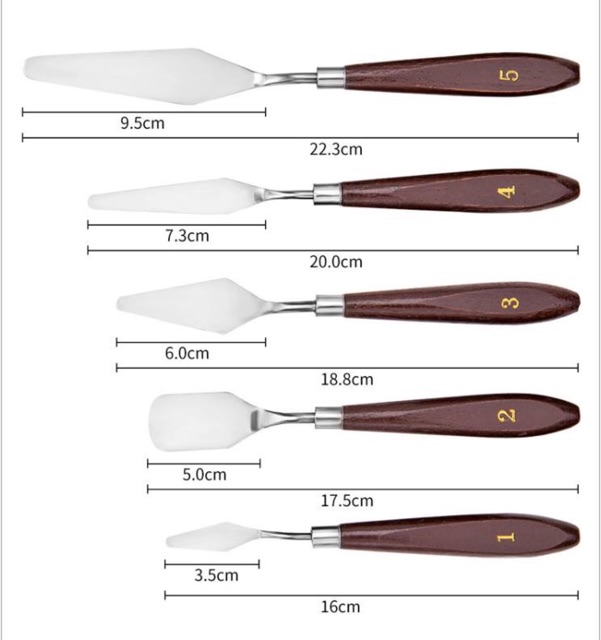 Bộ 5 dao chà + tỉa mini