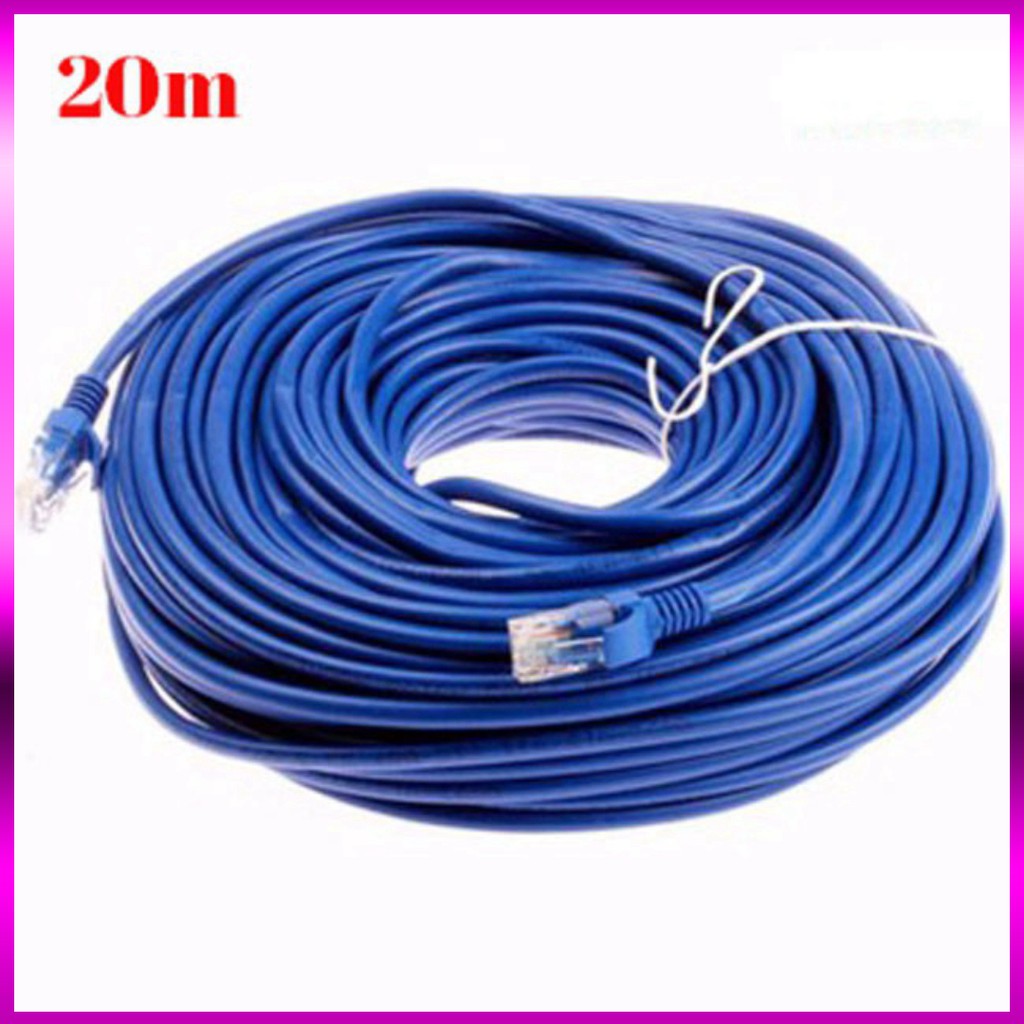 🍀 Dây mạng Cat5e bấm sẵn 2 đầu, đã test, dài 5-25 m  - Loại tốt.