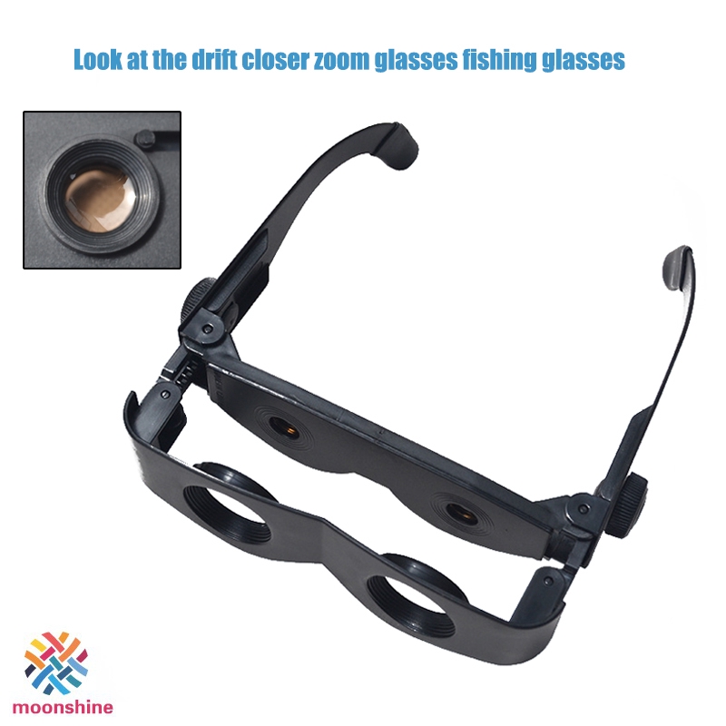 Mắt kính nhựa có ống nhòm 2 mắt phóng to dễ mang theo khi câu cá/ xem đá bóng ngoài trời