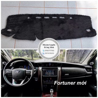 Thảm taplo lông thú - taplo fortuner mới
