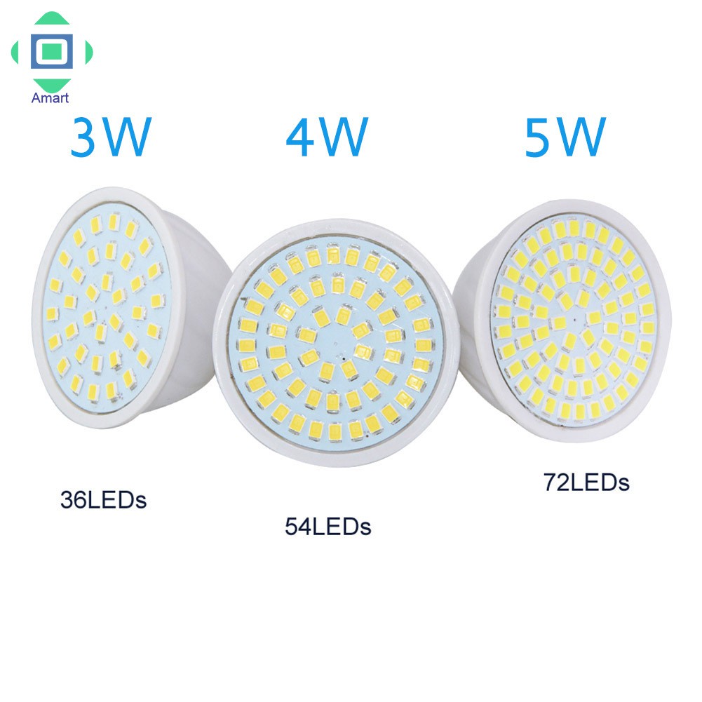 Bóng Đèn Led Am Gu10 Mr16 E27 3w 4w 5w 2835 Smd 36 / 54 / 72 Leds 110v 220v