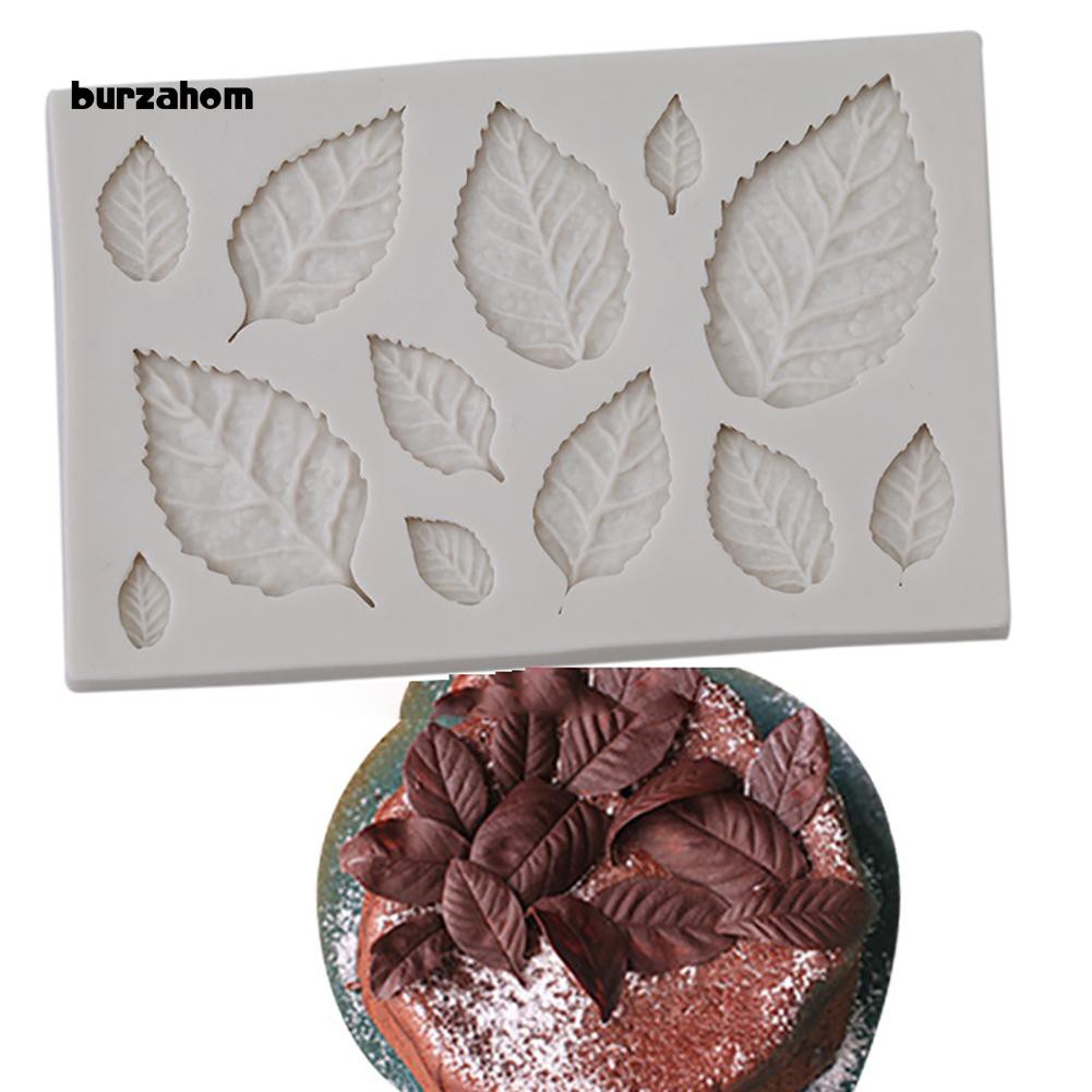 Khuôn silicone làm bánh hình chiếc lá dễ thương độc đáo
