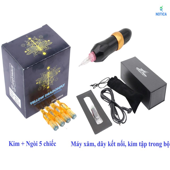 Bộ combo tattoo máy xăm Pen Star chuyên nghiệp - Tặng phụ kiện giống hình