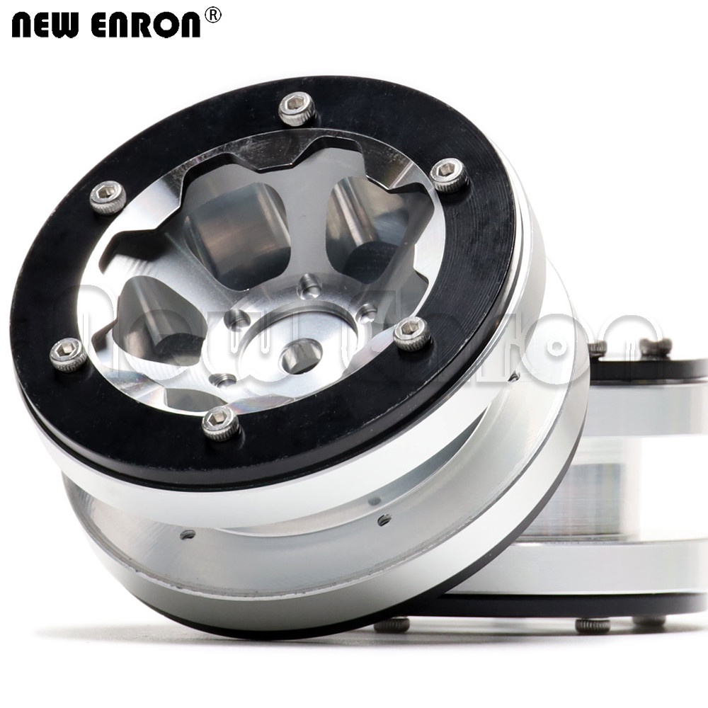 1Pcs Bánh xe hạt nhôm 1,9 inch Hub RC Vành cho 1/10 RC Car Crawler Axial 90046 Traxxas TRX-4 AXI03007 Bronco D110 F350